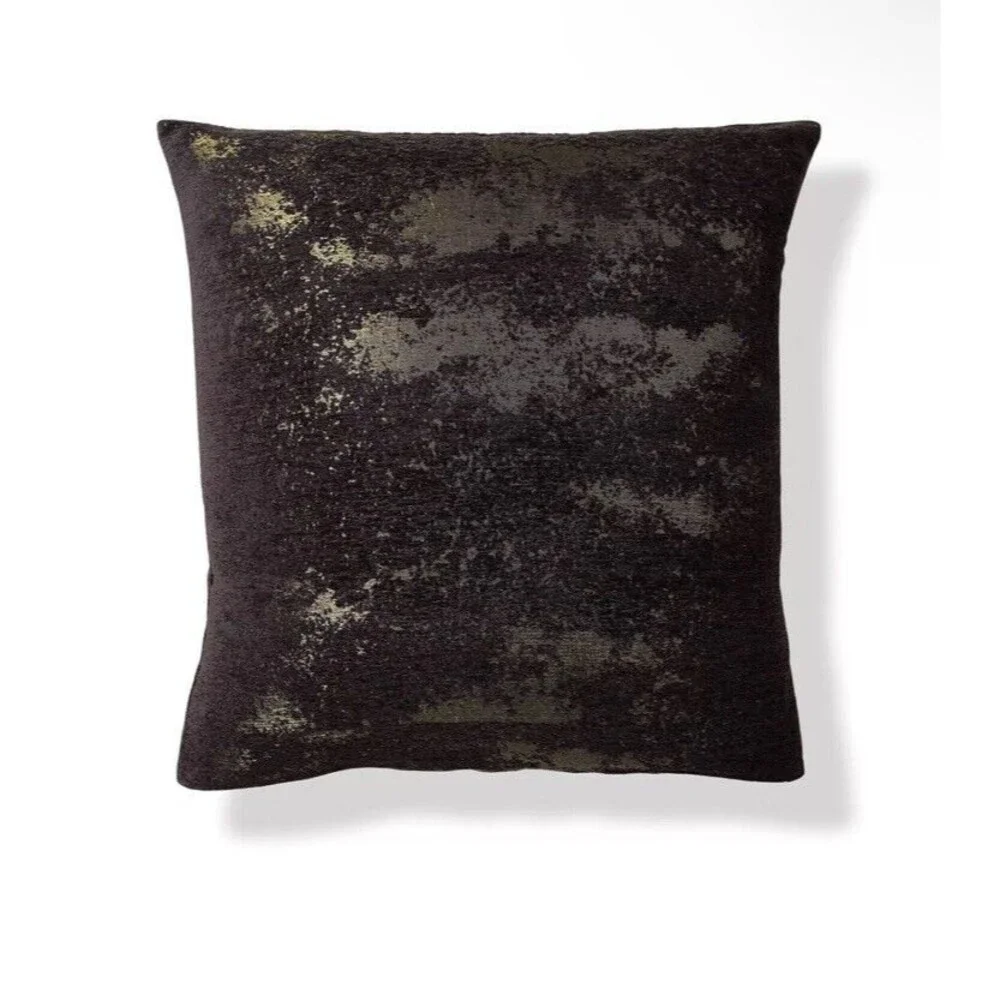 Donna Karan Black Onyx Full/Queen Duvet Cover + 2 Standard Shams + 2 Euro Shams